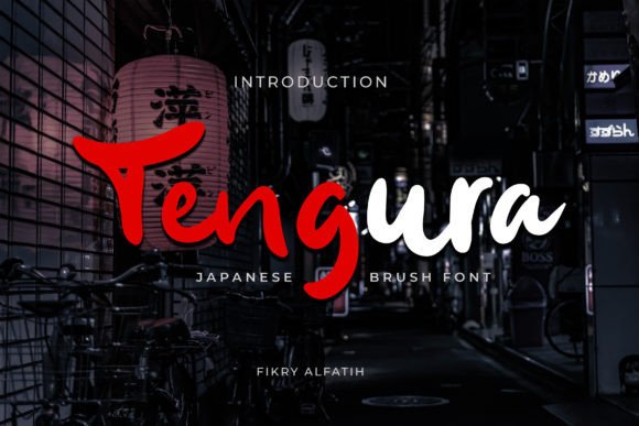 Tengura: A Japanese-Inspired Display Font for Thoughtful Typography
