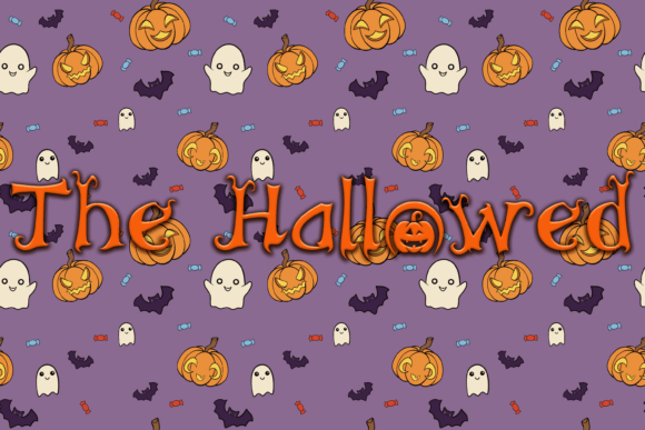 The Hallowed Display Font for Whimsical Halloween Branding