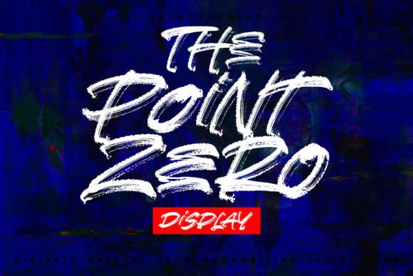 The Point Zero: A Hand-Brush Display Font for Thoughtful Typography