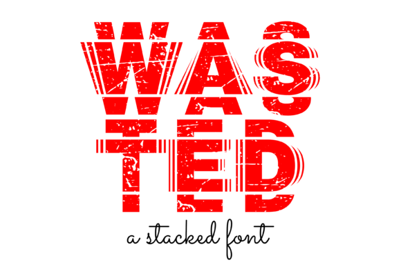 Wasted Font for Bold Digital Branding