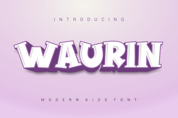 Waurin Display Font for Playful, Professional Branding