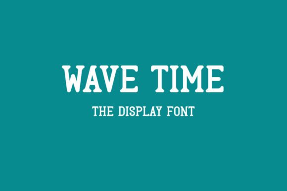 Wave Time Display Font for Creative Makers