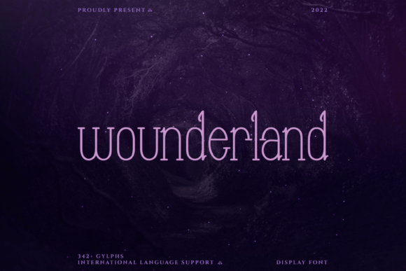 Wounderland Font: A Whimsical Display Font for Handmade Creators